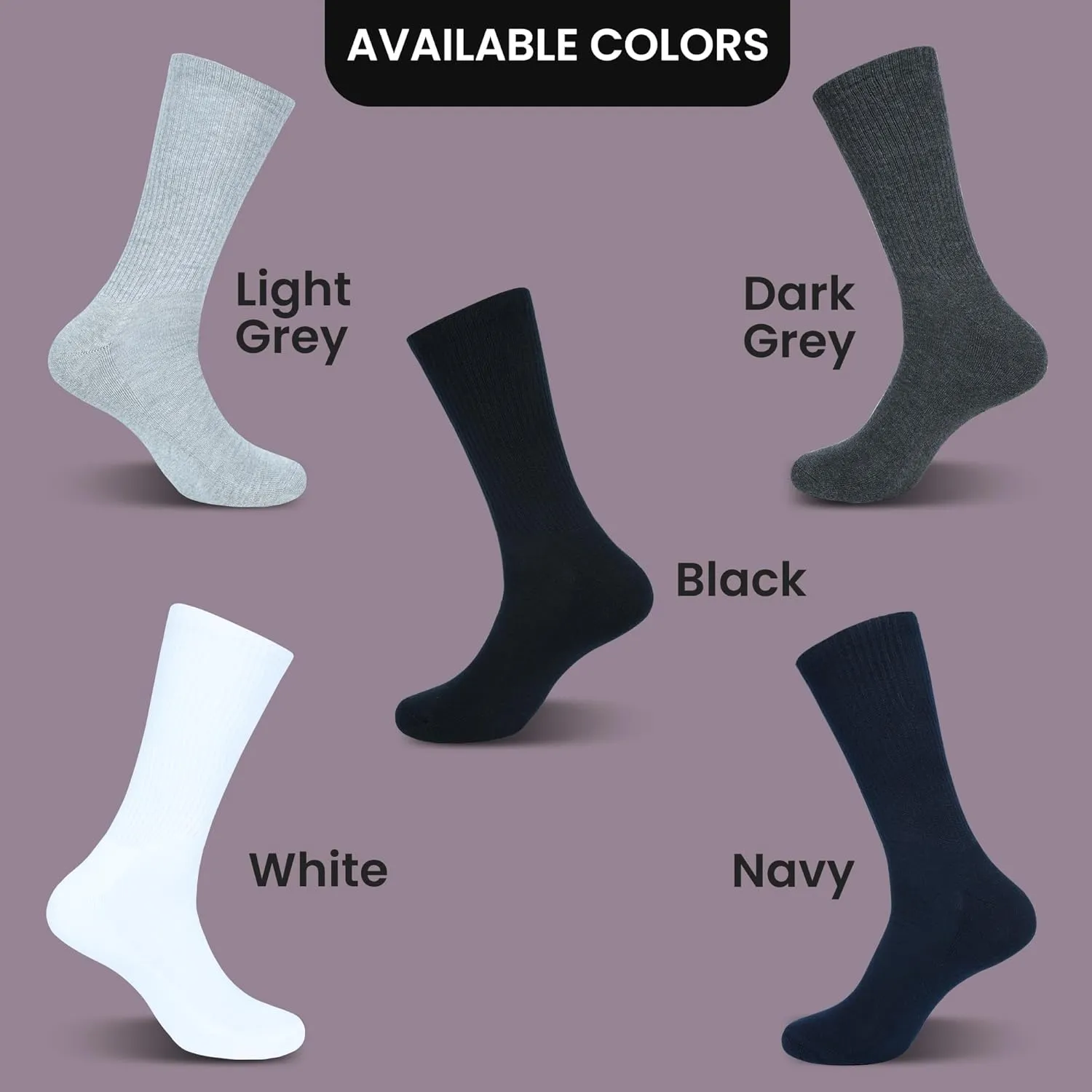 Women's Crew Socks, Pack Of 6