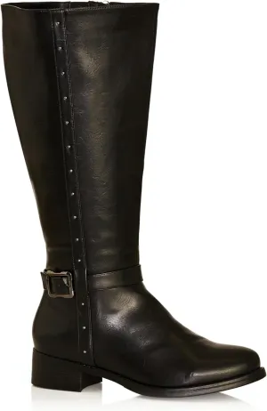Women's EXTRA WIDE FIT Alex Studded Tall Boot, Black