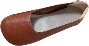Women's Flats Shoes Summer Comfortable Closed Toe Slip on Ballet Flats Casual Soft Bottom Driving Work Walking Shoes Elegant Wedges