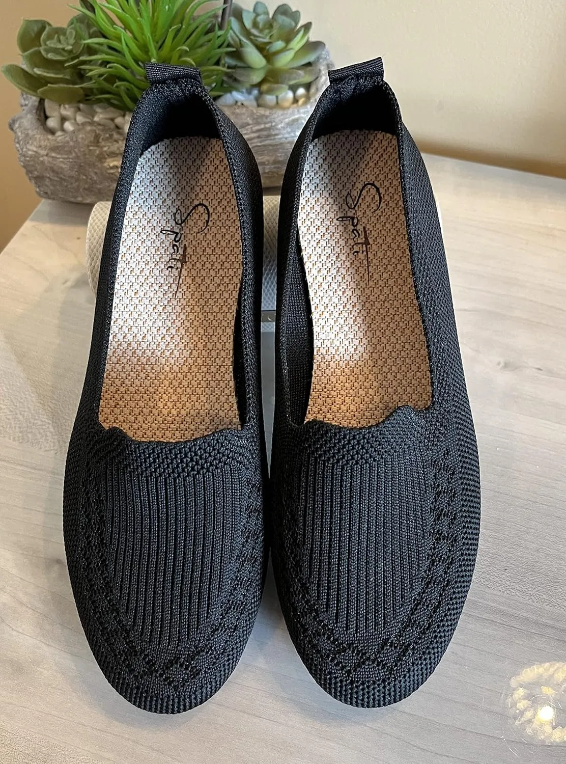 Women's Knitted Flat Shoes Lightweight Comfortable Loafers Women Footwear Slip On Casual Breathable Mesh Walking Shoes Female Round Toe Black, Pink, Purple, Red, Navy Blue, Grey, Beige