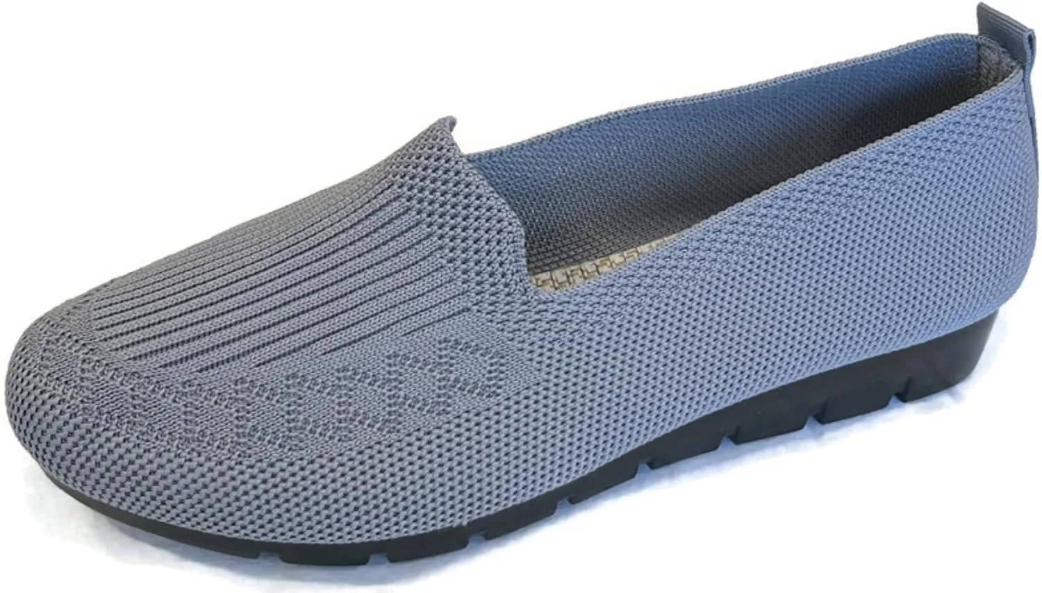 Women's Knitted Flat Shoes Lightweight Comfortable Loafers Women Footwear Slip On Casual Breathable Mesh Walking Shoes Female Round Toe Black, Pink, Purple, Red, Navy Blue, Grey, Beige