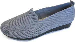 Women's Knitted Flat Shoes Lightweight Comfortable Loafers Women Footwear Slip On Casual Breathable Mesh Walking Shoes Female Round Toe Black, Pink, Purple, Red, Navy Blue, Grey, Beige