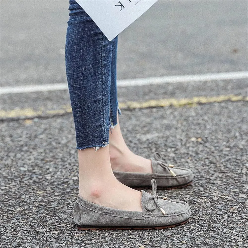 Women's Leather Penny Loafers Casual Driving Loafers Slip-On Loafer Flats Comfort Womens Boat Shoes Moccasins Walking Shoes for Women