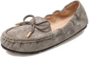 Women's Leather Penny Loafers Casual Driving Loafers Slip-On Loafer Flats Comfort Womens Boat Shoes Moccasins Walking Shoes for Women