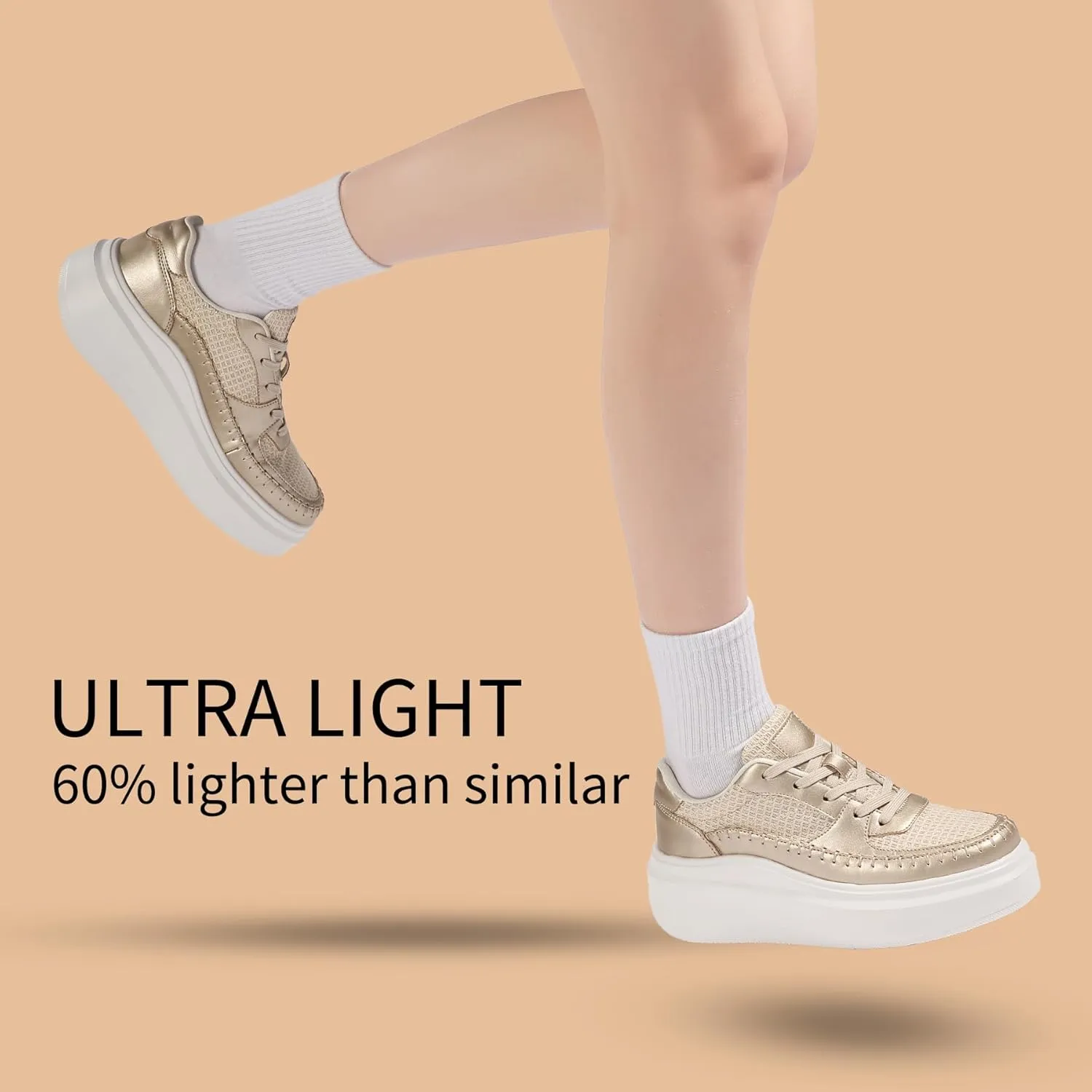 Women's Platform Fashion Shoes Classic Tennis Shoes Casual Walking Sneakers