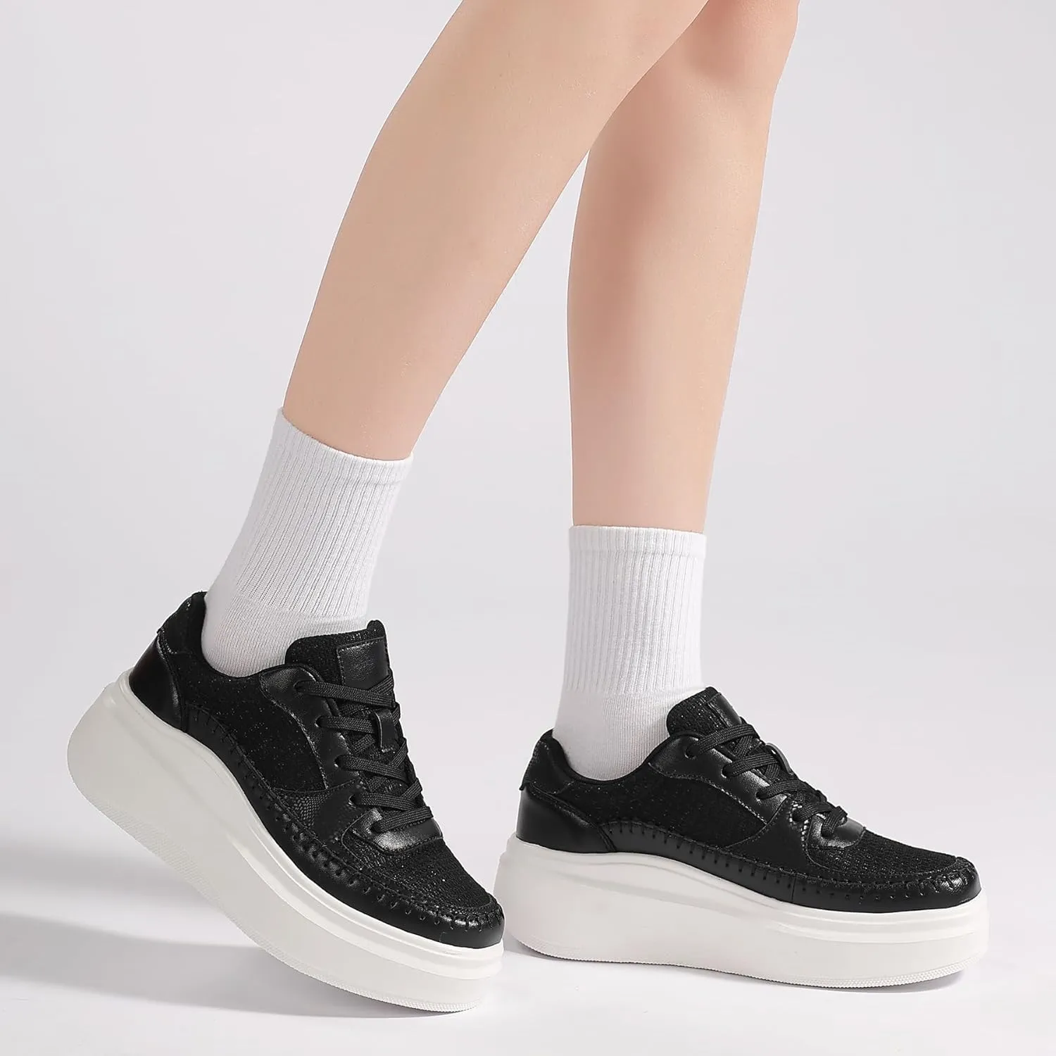 Women's Platform Fashion Shoes Classic Tennis Shoes Casual Walking Sneakers