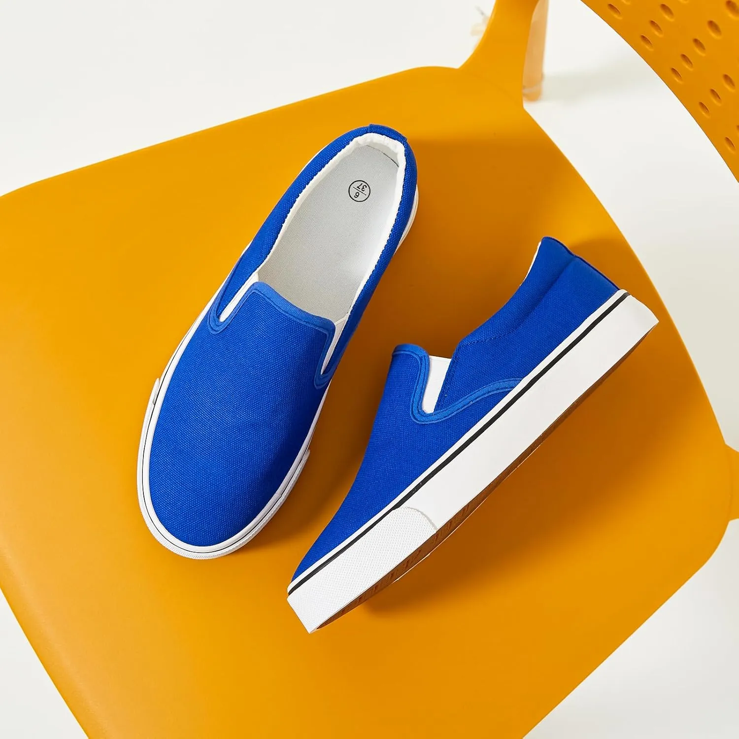 Women's Slip on Shoes Canvas Sneakers Loafers Non Slip Shoes Low Top Casual Shoes