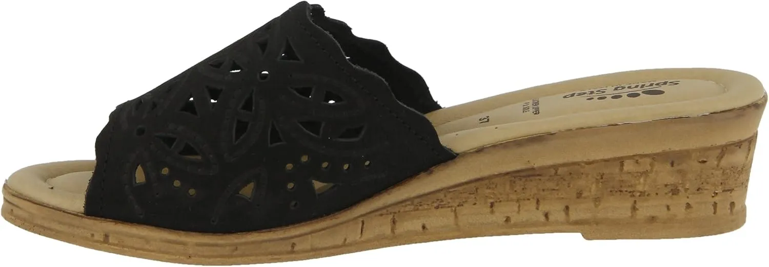 Women's Spring Step ESTELLA Fashion Wedge Slide Sandals