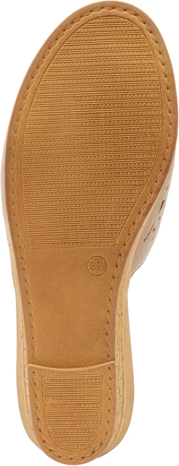 Women's Spring Step ESTELLA Fashion Wedge Slide Sandals