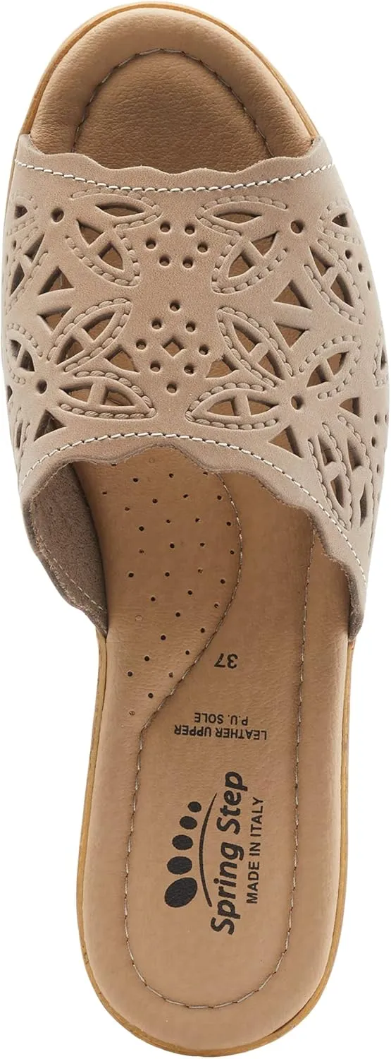 Women's Spring Step ESTELLA Fashion Wedge Slide Sandals