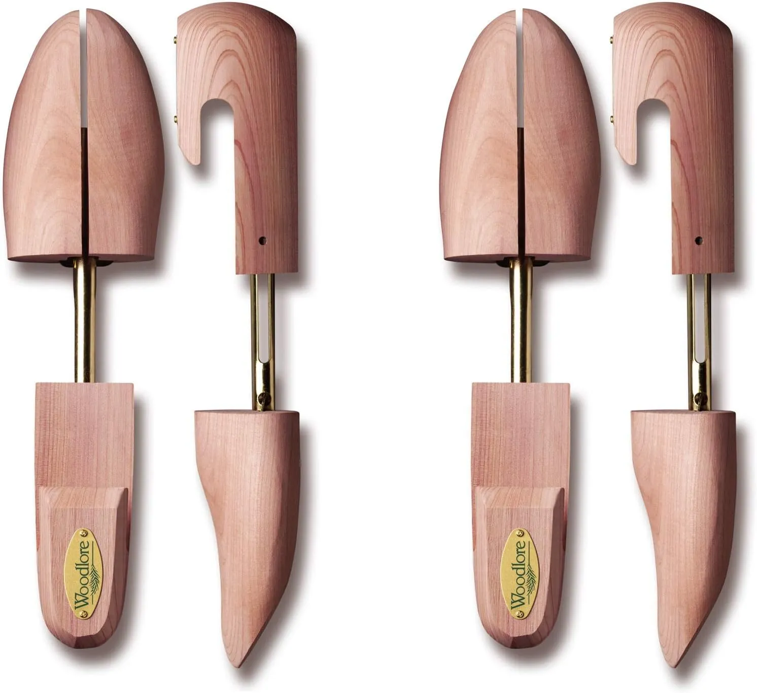 Woodlore Women’s Shoe Trees (2 Pairs) Combination, Aromatic Cedar Wood, USA Made