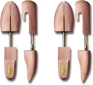Woodlore Women’s Shoe Trees (2 Pairs) Combination, Aromatic Cedar Wood, USA Made