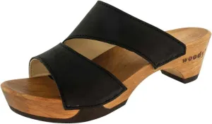 woody Women's Clog Mules, Black, 10