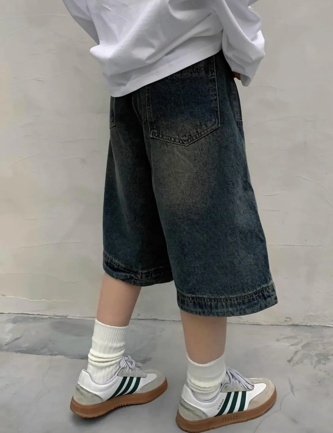 Y2k Jean Shorts Jorts Y2k Streetwear Hip Hop Shorts Skater Jeans Grunge Shorts