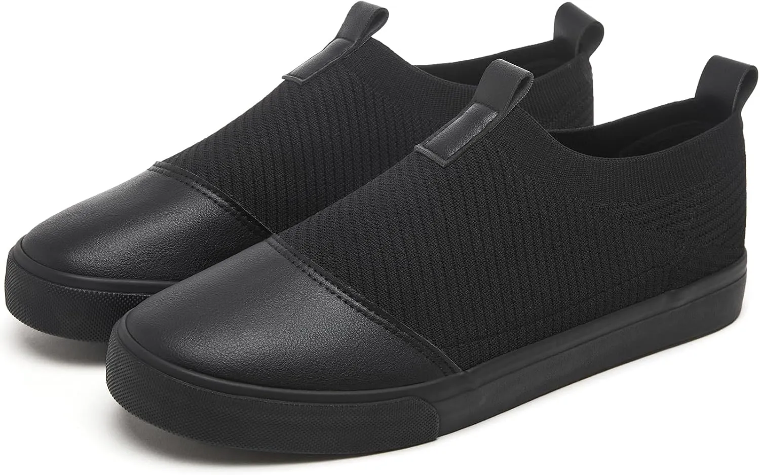 yageyan Mens Loafers Shoes Comfortable Mens Slip on Sneakers White Shoes Black Casual Fashion Shoes