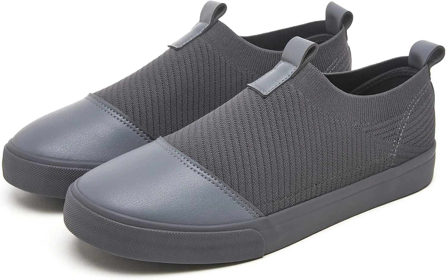 yageyan Mens Loafers Shoes Comfortable Mens Slip on Sneakers White Shoes Black Casual Fashion Shoes