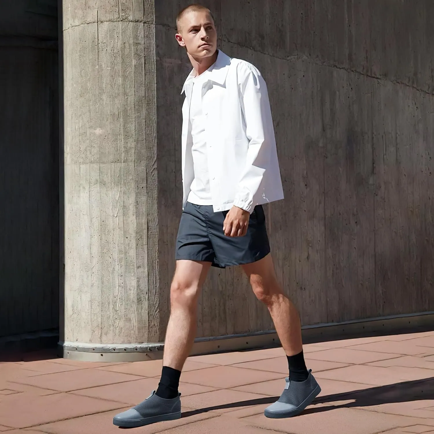 yageyan Mens Loafers Shoes Comfortable Mens Slip on Sneakers White Shoes Black Casual Fashion Shoes