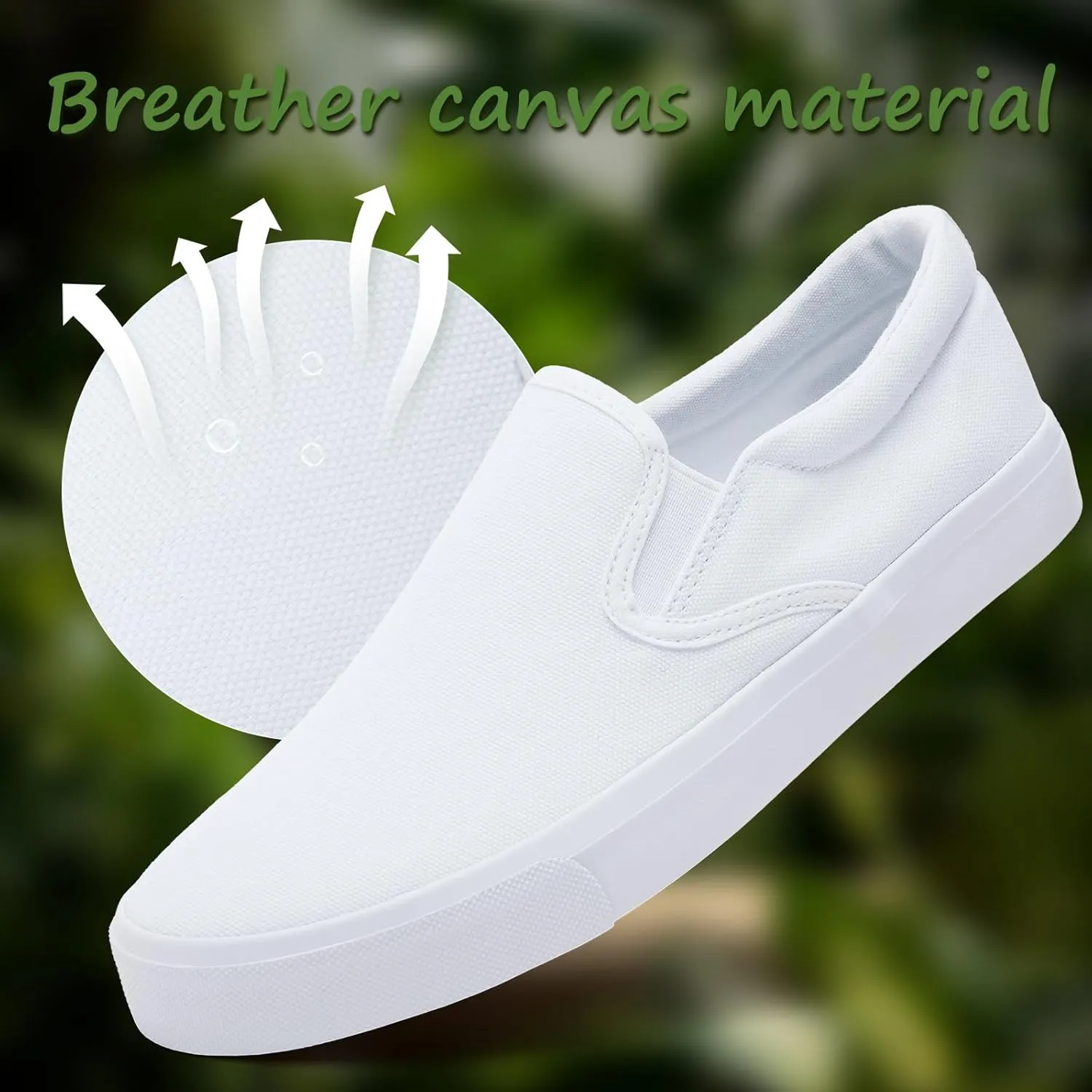 yageyan Mens Slip on Sneakers Loafers Shoes Canvas Black Shoes Canvas Blue Casual Fashion Shoes