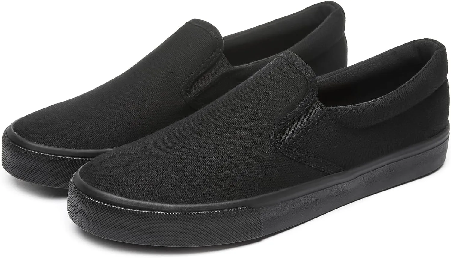 yageyan Mens Slip on Sneakers Loafers Shoes Canvas Black Shoes Canvas Blue Casual Fashion Shoes