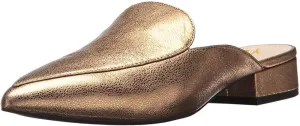 YDN Women Low Heel Comfort Mules Slip on Backless Sandals Pointed Toe Flats Loafers Slide Slipper Easy Walking Shoes