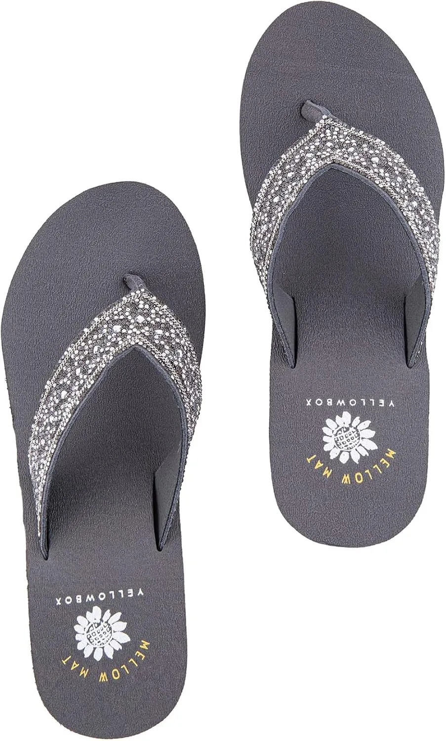 Yellow Box Women's Waneta Wedge Sandal, Round Toe, Medium-High 2.75 Inch Heel, 1 Inch Platform Comfortable Flip-Flop