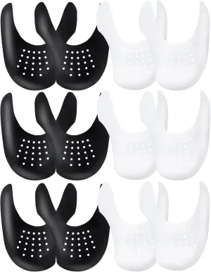 YOLOPARK Creases Protectors for AF1s Shoes and More, 6 Pairs Sneaker Crease Saviors for Men's 7.5-13 Women's 5-9