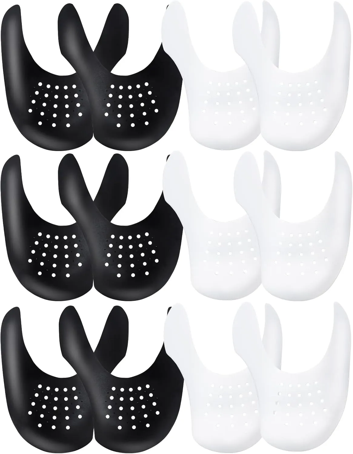 YOLOPARK Creases Protectors for AF1s Shoes and More, 6 Pairs Sneaker Crease Saviors for Men's 7.5-13 Women's 5-9