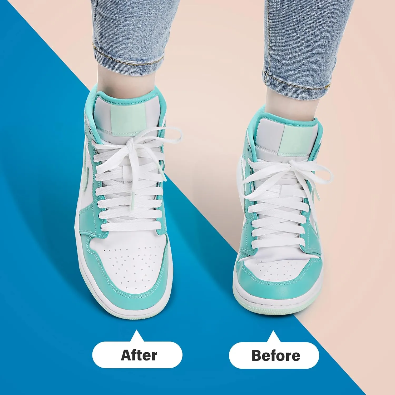 YOLOPARK Creases Protectors for AF1s Shoes and More, 6 Pairs Sneaker Crease Saviors for Men's 7.5-13 Women's 5-9