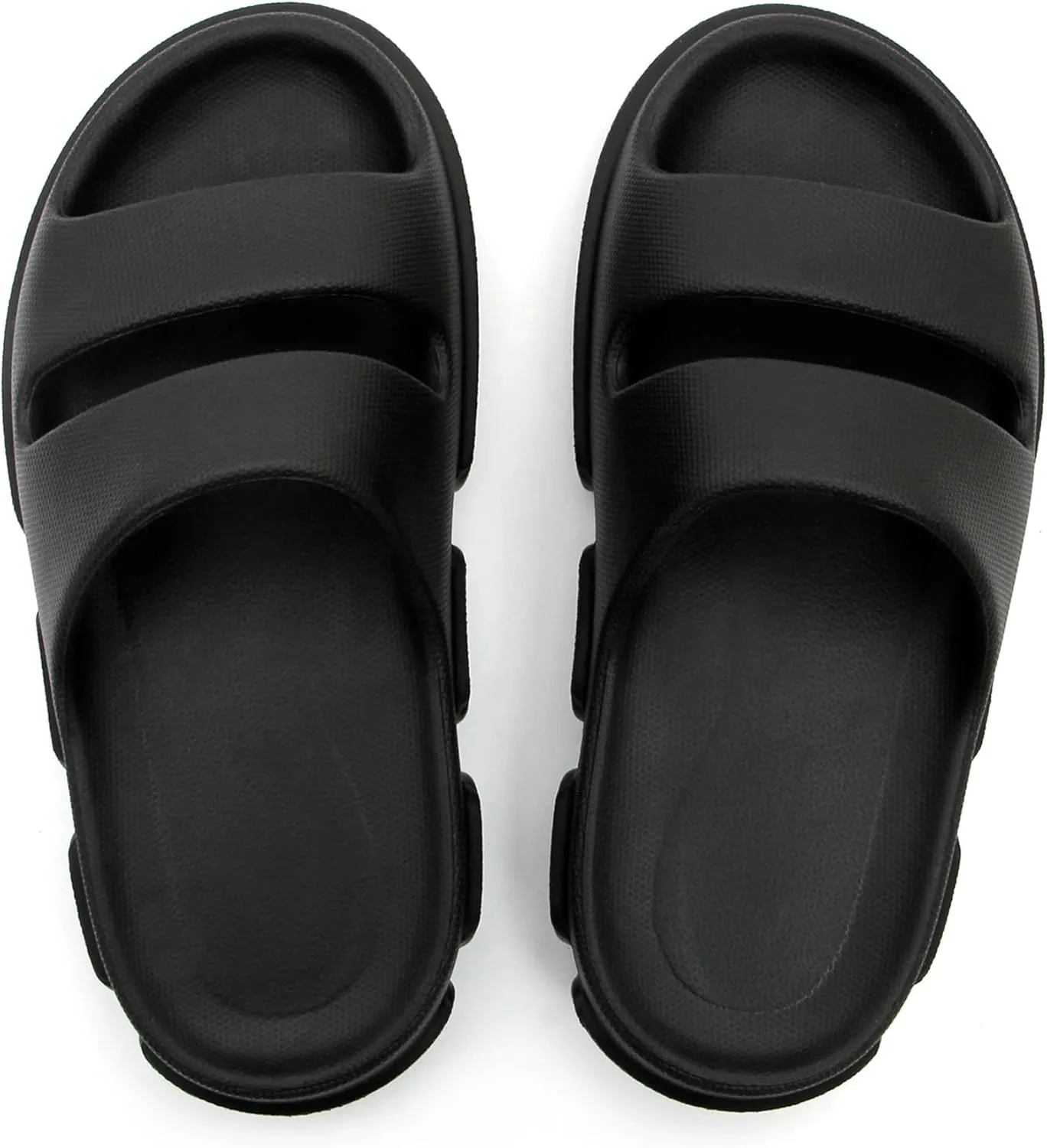 Youngever Pillow Slippers for Women, House Slides Shower Sandals, Firm Indoor Outdoor Sandals, Extremely Comfy, EVA foamed Rubber